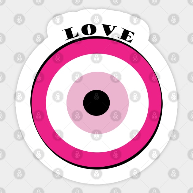 Evil Eye, Love Sticker by DickinsonDesign